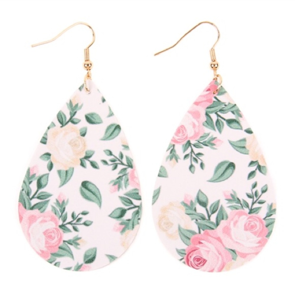 Faux Flower Earrings